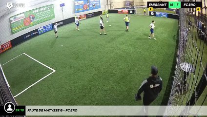 Faute de Matysse G - Fc Bro