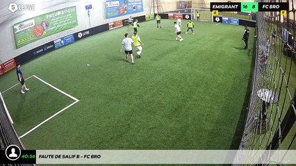 Faute de Salif B - Fc Bro