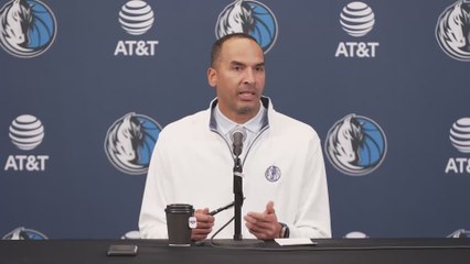 Nico Harrisonresponds in tense press conference over Doncic trade questions