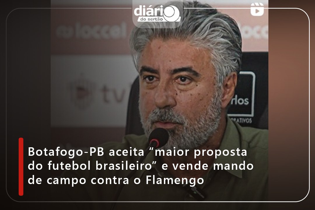 Botafogo-PB aceita "maior proposta do futebol brasileiro" e vende mando de campo contra o Flamengo
