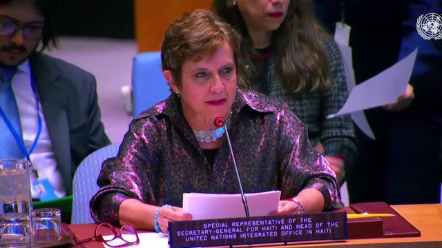 Repr. BINUH nan seyans Konsèy sekirite ONU òganize sou kriz Ayiti.