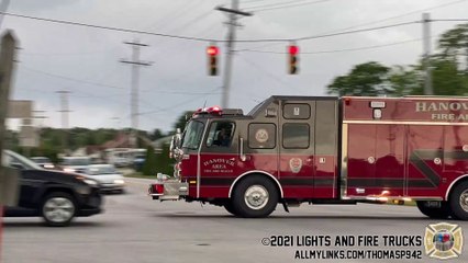 Hanover Area Fire Rescue 79 Responding to a Water Rescue