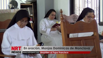 En oración, Monjas Dominicas por el Papa Francisco