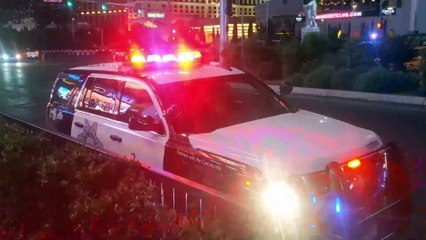 Las Vegas Police Department SUV on The Strip
