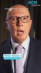Opposition leader Peter Dutton pays tribute to Pope Francis