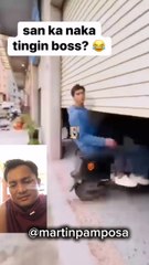 Motorcycle Fails to Clear Shutter Door - Head撞!