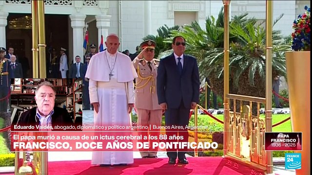 Eduardo Valdés: 'A Francisco hoy lo lloran católicos y no católicos'