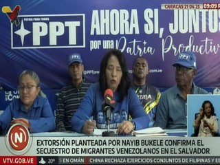 PPT rechaza propuesta de Bukele de canjear a migrantes secuestrados por criminales juzgados