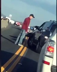 She could not believe this road rage