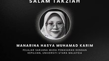 Pelajar UUM, Manarina Hasya maut dilanggar bas kampus