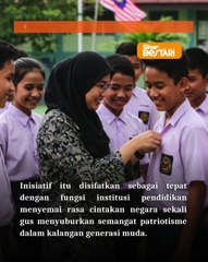 Semangat cinta negara dengan lencana Jalur Gemilang