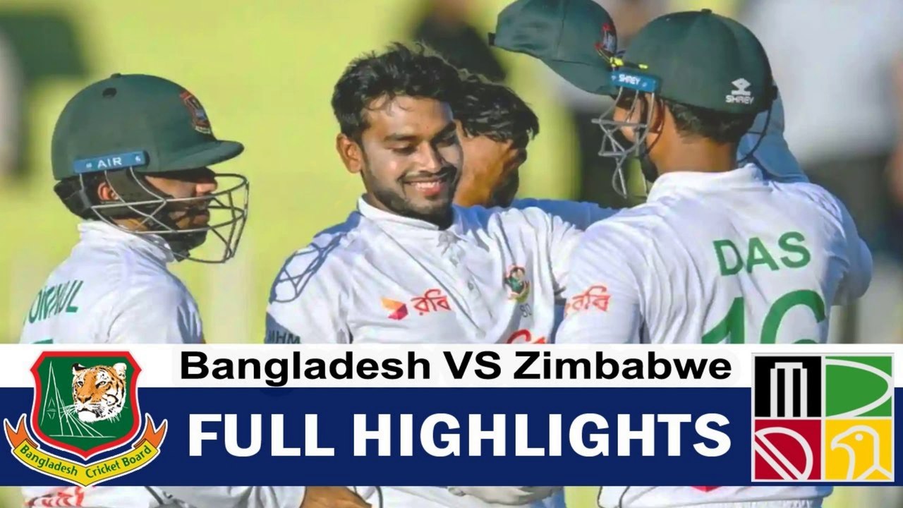 Bangladesh Vs Zimbabwe 1st Test Day 2 Highlights | Ban Vs Zim Test Series 2025