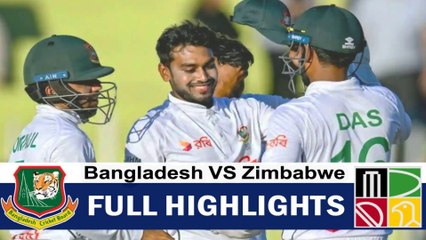 Bangladesh Vs Zimbabwe 1st Test Day 2 Highlights | Ban Vs Zim Test Series 2025