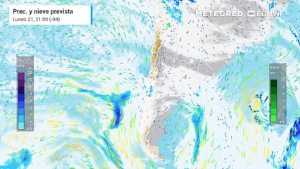 Dos sistemas frontales que ingresarán por el sur podrían alcanzar la Región Metropolitana esta semana
