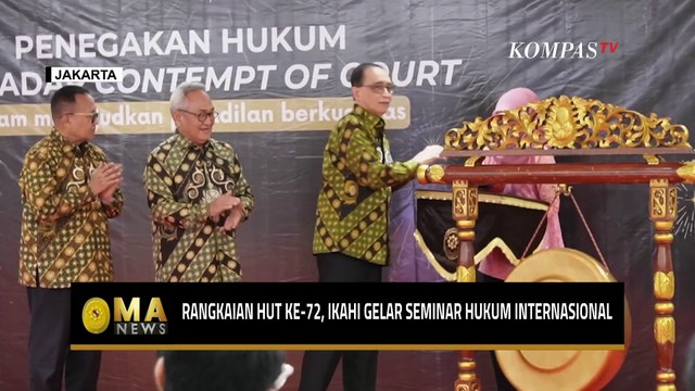 Rangkaian Perayaan HUT ke-72, IKAHI Gelar Seminar Hukum Internasional - MA NEWS