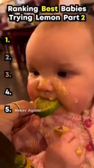 Babies Vs. Lemon 🍋 Part 2 | Their Reactions Are Priceless! 😂