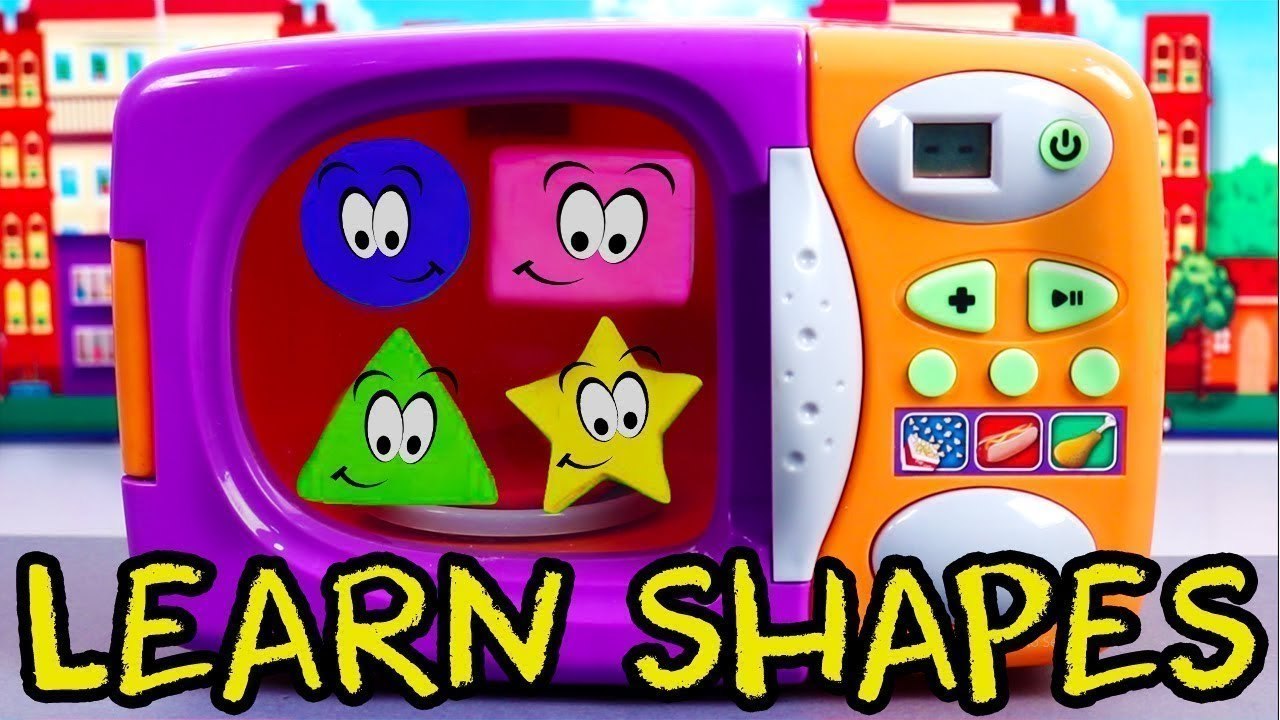 Teach Colors & Shapes with Fun Microwave Toys for Kids | Kids TV Cars Toys Trucks Play Doh Videos