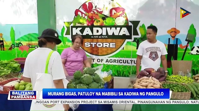 Murang bigas, patuloy na mabibili sa Kadiwa ng Pangulo