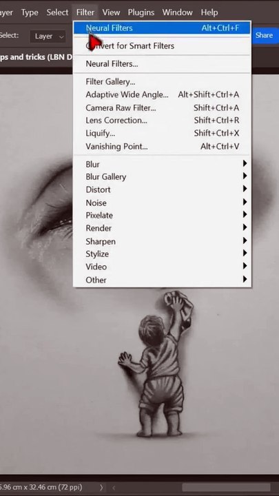 How to colour pencil drawing pic into Photoshop