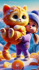 The orange cat transforms into a fire phoenix and fights a giant snake.#fastgrowthplan  #cutecat #recovery