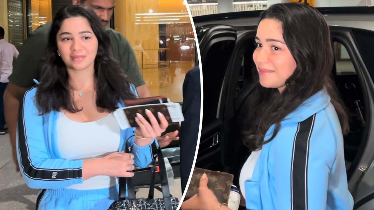 Sara Tendulkar Clicked At The Airport In Her Blissful-Blue Look! Are U Excited For Sara Tendulkar's Bollywood Debut?