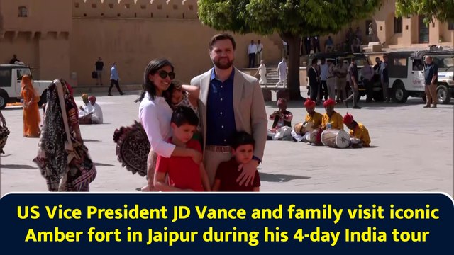 US Vice President JD Vance and family visit iconic Amber fort in Jaipur during his 4-day India tour