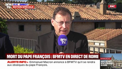 Mort du pape François: "Il était aussi là pour faire des ponts entre les grandes religions", estime le recteur du séminaire français de Rome