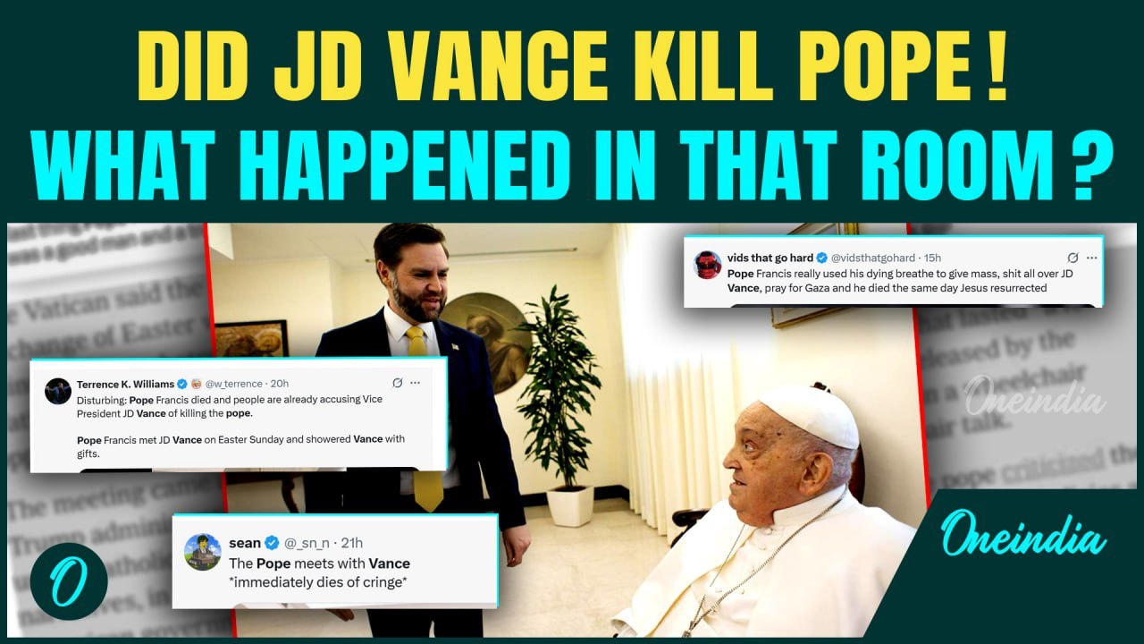 JD Vance met Pope and now He’s Dead -'It’s not a joke' | Internet Exploding with Conspiracy Theories
