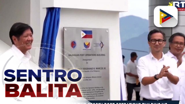Paglulunsad ng bagong two-storey port operation building ng Balingoan Port sa Misamis Oriental, pinangunahan ni PBBM; pantalan, inaasahang makatutulong sa turismo at kalakalan sa rehiyon