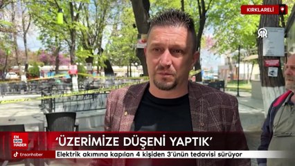 Kırklareli'de süs havuzunda elektrik akımına kapılan 4 kişiden 3'ünün tedavisi sürüyor