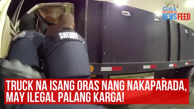 Truck na isang oras nang nakaparada, may ilegal palang karga! | GMA Integrated Newsfeed