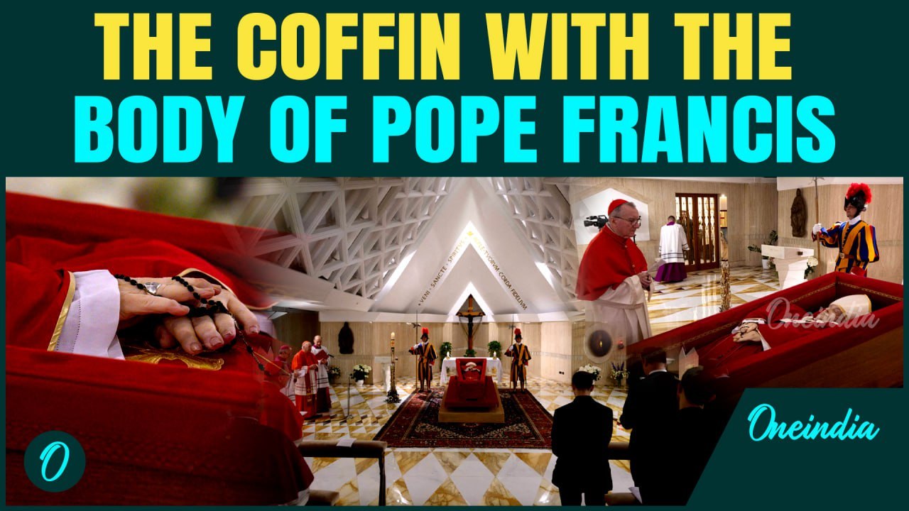 POPE's Funeral LIVE: First Image Of POPE Francis Body In Coffin | Vatican Rites VIDEO Released