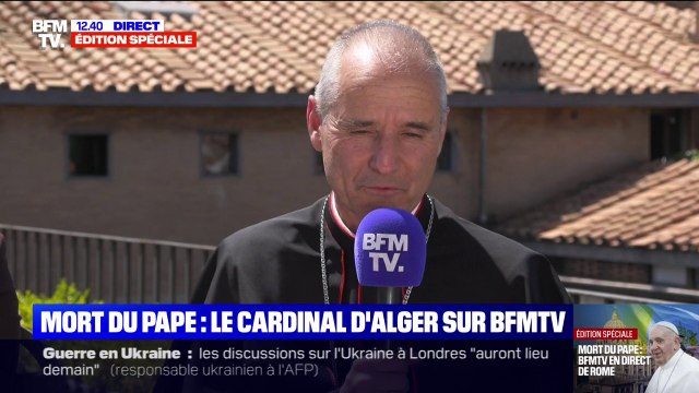 Succession du pape: Je crois qu'il faut un certain nombre de qualités que je ne crois pas avoir , estime le cardinal d'Alger
