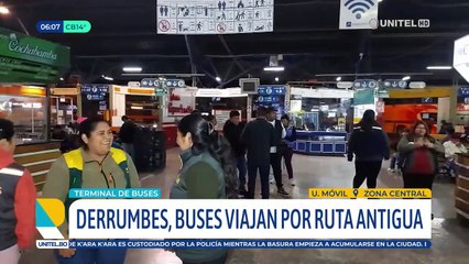 Suspenden los viajes por la ruta nueva Cochabamba – Santa Cruz por nuevos deslizamientos