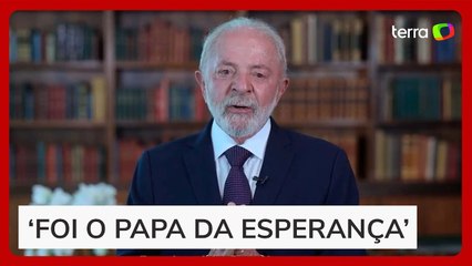 Em vídeo, Lula lamenta morte do papa Francisco: ‘Iluminava a tudo e a todos’
