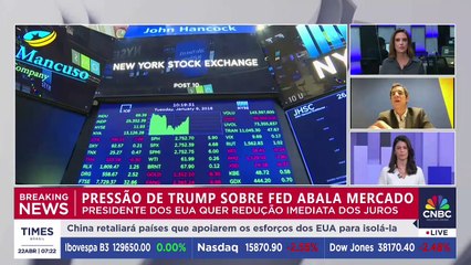 Trump pressiona Fed e derruba mercados nos EUA; professor de economia do Ibmec comenta