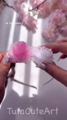 DIY beautiful floral headband 🌸