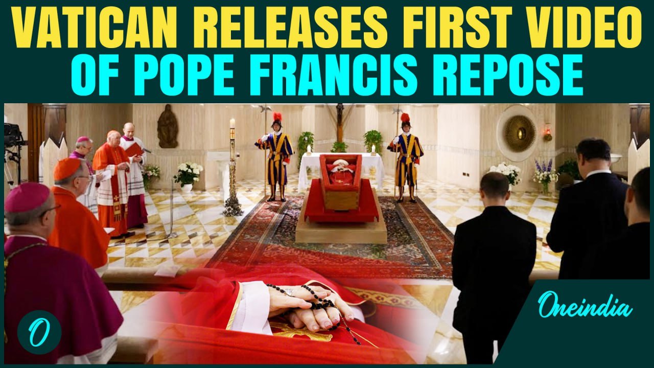 Watch: FIRST VIDEO Of Pope Francis Last Rite Christian Rituals As POPE Rests In Coffin