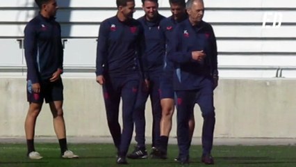 El Sevilla se entrena con la baja de Lokonga