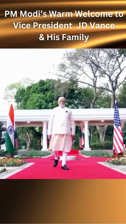PM Modi’s Warm Welcome to Vice President JD Vance & His Family