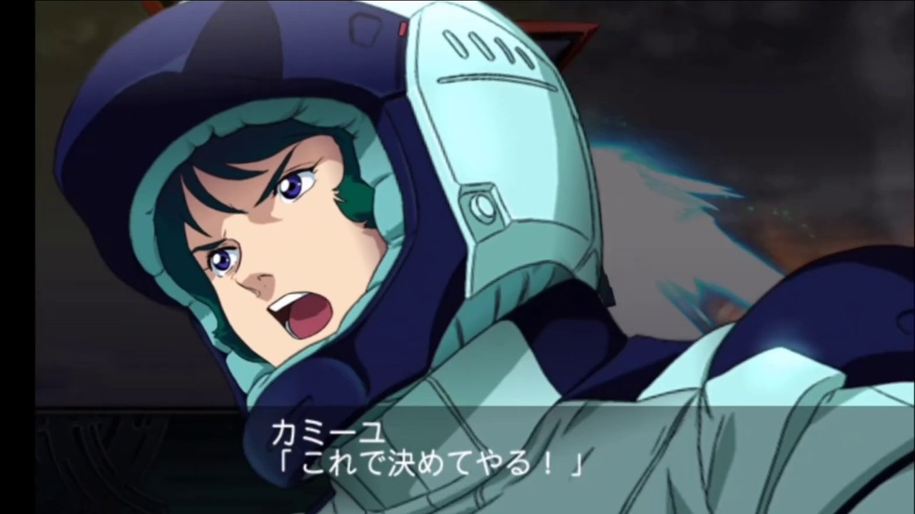 カミーユに叱咤されるガロード【スパロボ再世篇】Garrod being scolded by Kamille