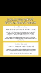 Tidak ada shalat Setelah Asar & Setelah Subuh Sesuai Hadits Rasullullah SAW