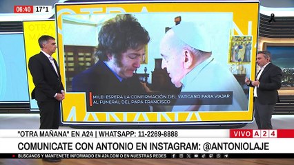 ⚫ JAVIER MILEI ESPERA LA CONFIRMACIÓN DEL VATICANO PARA VIAJAR AL FUNERAL DEL PAPA FRANCISCO