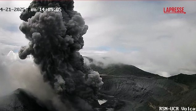 Costa Rica, eruzione del vulcano Po?s: colonna di fumo alta 3 km