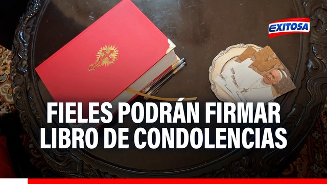 Nunciatura abre libro de condolencias para que fieles en Perú despidan al Papa Francisco: Conoce los horarios