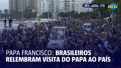 Brasileiros relembram visita de papa Francisco ao país em 2013