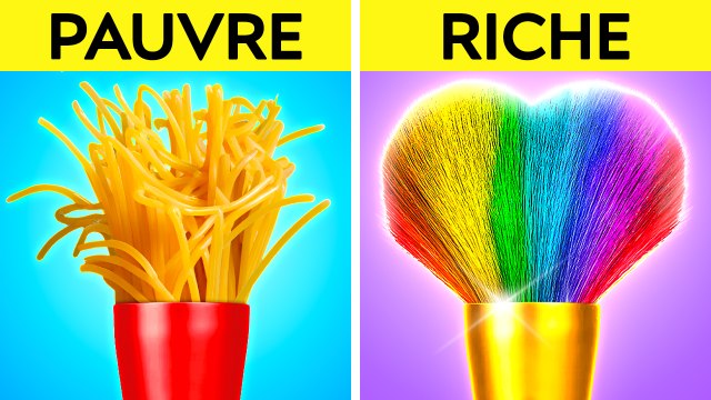 DÉFI ARTISTIQUE RICHE CONTRE PAUVRE ! ASTUCES DE DESSIN ET CONSEILS À CONNAÎTRE PAR 123 GO! FOOD