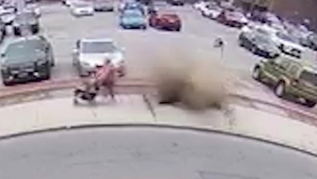 Manhole explodes as grandmother and two young grandkids walk home from Easter egg hunt in upstate New York