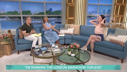 London Marathon runner who had double mastectomy makes history with topless This Morning interview