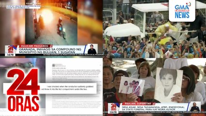 24 Oras: (Part 3) Bus company, inireklamo dahil sa pagbully umano ng konduktor sa pasaherong pipi; Pope Francis, dala ay pag-asa sa mga Pilipino nang bumisita siya noong 2015; mga anak, mga tagahanga, atbp., emosyonal sa state funeral para kay..., atbp.
